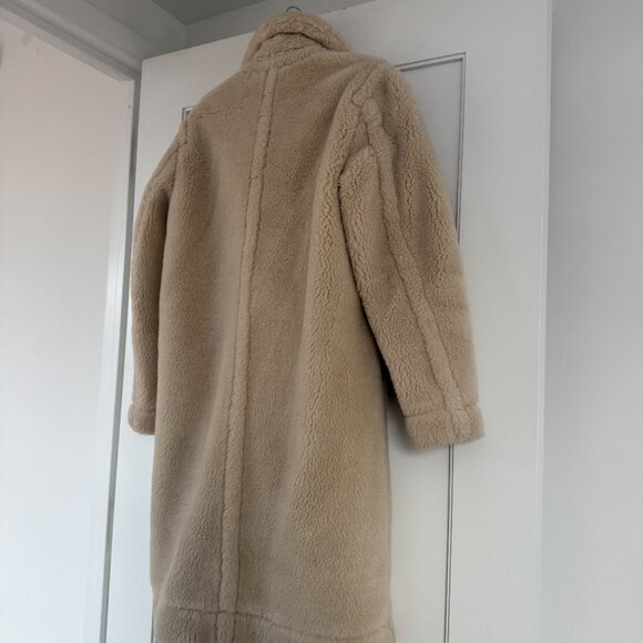 Tommy Hilfiger Teddy Trench Coat In Beige Sz 32 Notch Lapel Collar - Picture 8 of 9